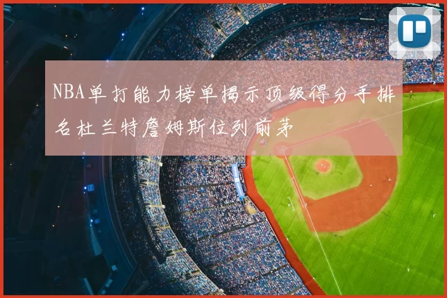 NBA单打能力榜单揭示顶级得分手排名杜兰特詹姆斯位列前茅